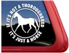 Thoroughbred Horse Trailer Car Truck RV Window Decal Sticker