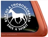 Thoroughbred Horse Rescue Window Decal