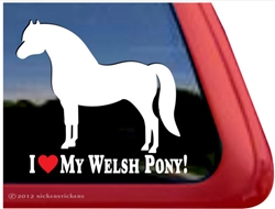 Welsh Pony Horse Trailer Window Decal