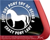 Welsh Pony Horse Trailer Window Decal