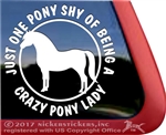 Welsh Pony Horse Trailer Window Decal