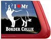 I Love My Border Collie Dog Car Truck RV Window Decal Sticker