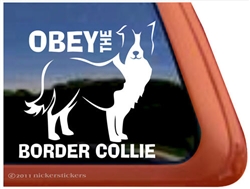 Border Collie Window Decal