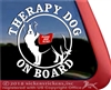 Border Collie Therapy Dog Window Decal
