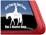 Western Pleasure Horse Trailer Window Decal