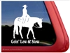 Western Pleasure Horse Trailer Window Decal