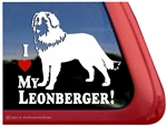 I Love My Leonberger Dog iPad Car Truck Window Decal Sticker