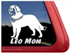 Leo Mom Leonberger Dog iPad Car Truck Window Decal Sticker