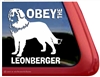 Obey the Leonberger Dog iPad Car Truck Window Decal Sticker