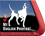 English Pointer Window Decal