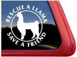 Llama Window Decal