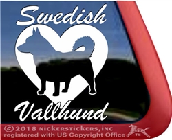 Swedish Vallhund Window Decal