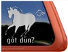 Dun Horse Window Decal