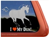 Dun Horse Window Decal