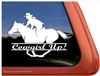 Galloping Female Rider Horse Trailer Window Decal