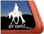 Appaloosa Hunter Under Saddle Horse Trailer Window Decal