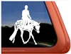 Appaloosa Hunter Under Saddle Horse Trailer Window Decal