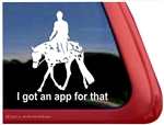 Appaloosa Hunter Under Saddle Horse Trailer Window Decal