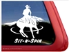 Horse Reiner Horse Trailer Window Decal