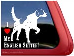 English Setter Window Decal