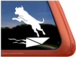 Custom Labrador Retriever Dock Dog iPad Car Truck Window Decal Sticker