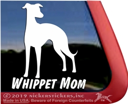 Whippet Window Decal