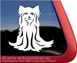 Custom Yorsire Terrier Dog Car Truck RV Window Decal Sticker