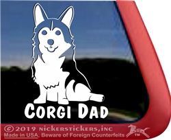 Sitting Pembroke Welsh Corgi Window Decal Sticker