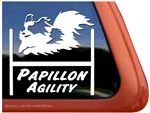 Papillon Agility Dog Window Decal