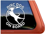 Disc Dog Window Decal