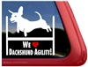 Dachshund Agility Dog Window Decal