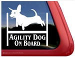 Dachshund Agility Dog Window Decal