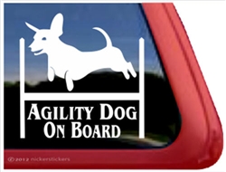 Dachshund Agility Dog Window Decal