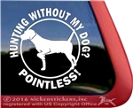 Pudelpointer Gun Dog Window Decal Stickers
