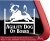 Jack Russell Terrier Agility Dog Window Decal