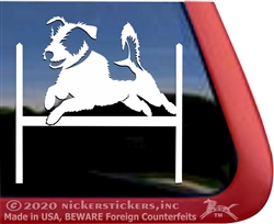 Jack Russell Terrier Agility Dog Window Decal