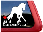 Dressage Slide Horse Trailer Window Decal