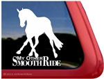 Dressage Slide Horse Trailer Window Decal