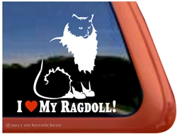 Ragdoll Cat Window Decal