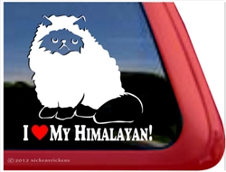 Persian Cat Window Decal