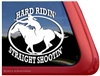 Mounted Shooting Horse Trailer Window Decal