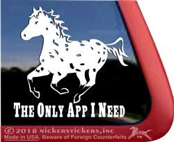 Leopard Appaloosa Horse Window Decal