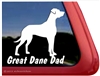 Great Dane Window Decal