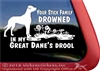 Great Dane Window Decal