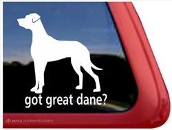 Great Dane Window Decal