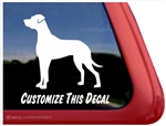 Great Dane Window Decal