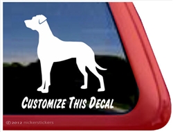 Great Dane Window Decal