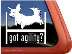 Dachshund Agility Dog Window Decal