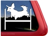 Dachshund Agility Dog Window Decal