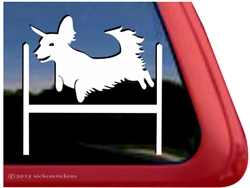 Dachshund Agility Dog Window Decal